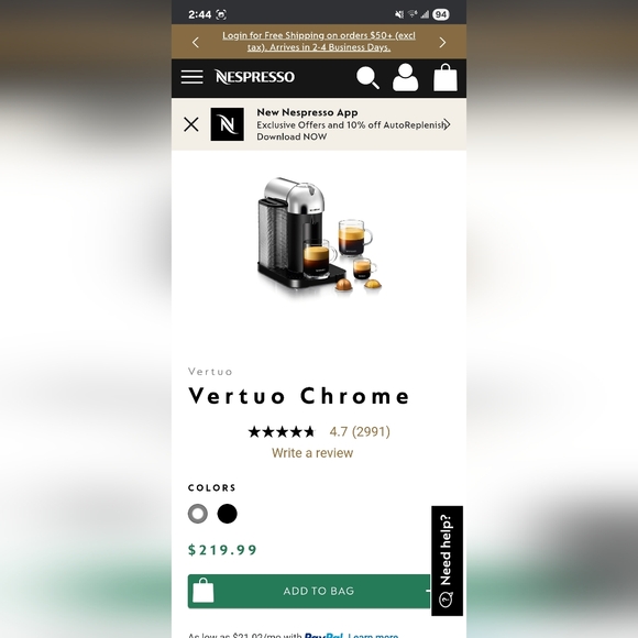 Nespresso VertuoLine Coffee Machine - Picture 9 of 10